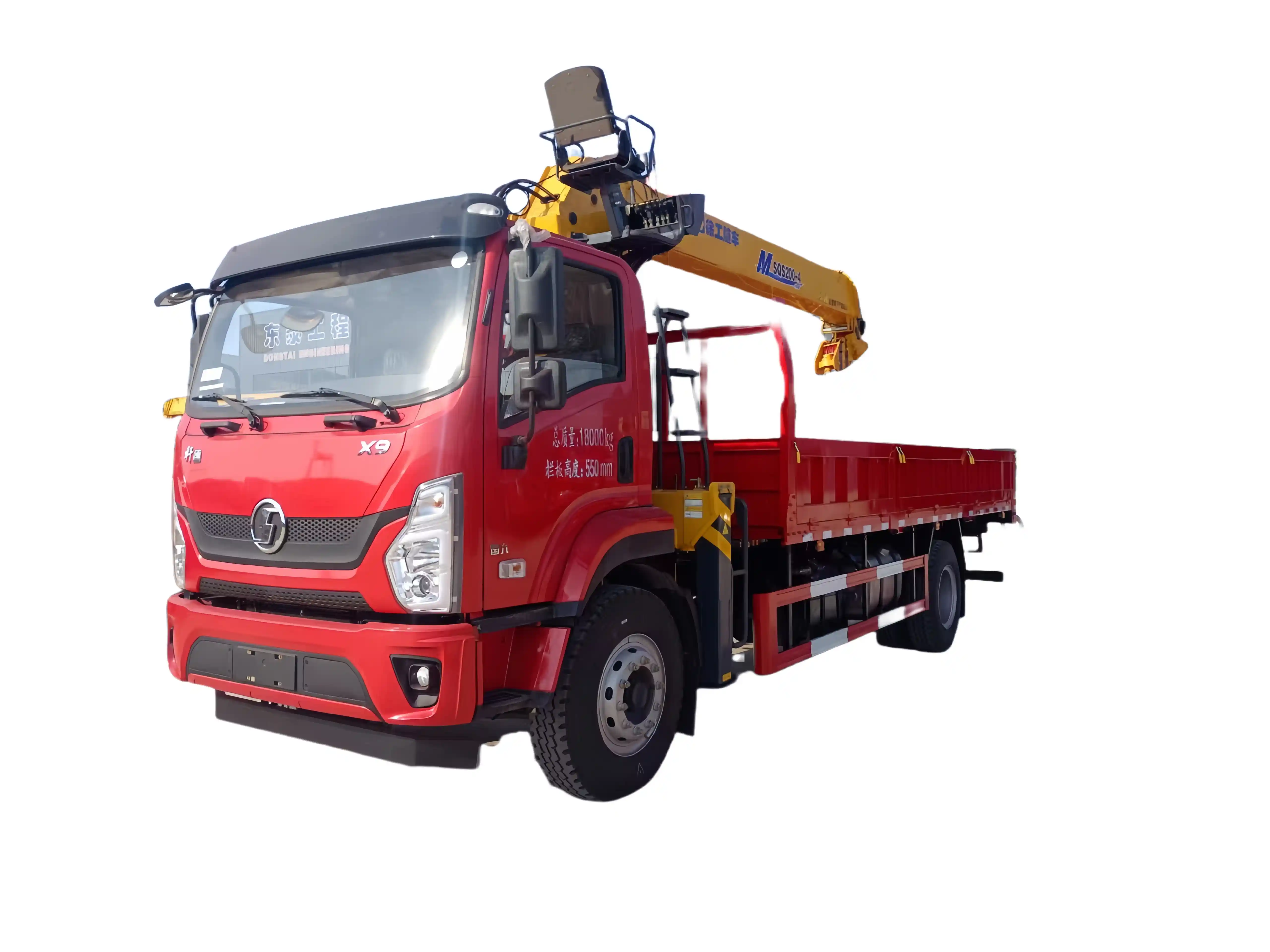 Industrial truck crane