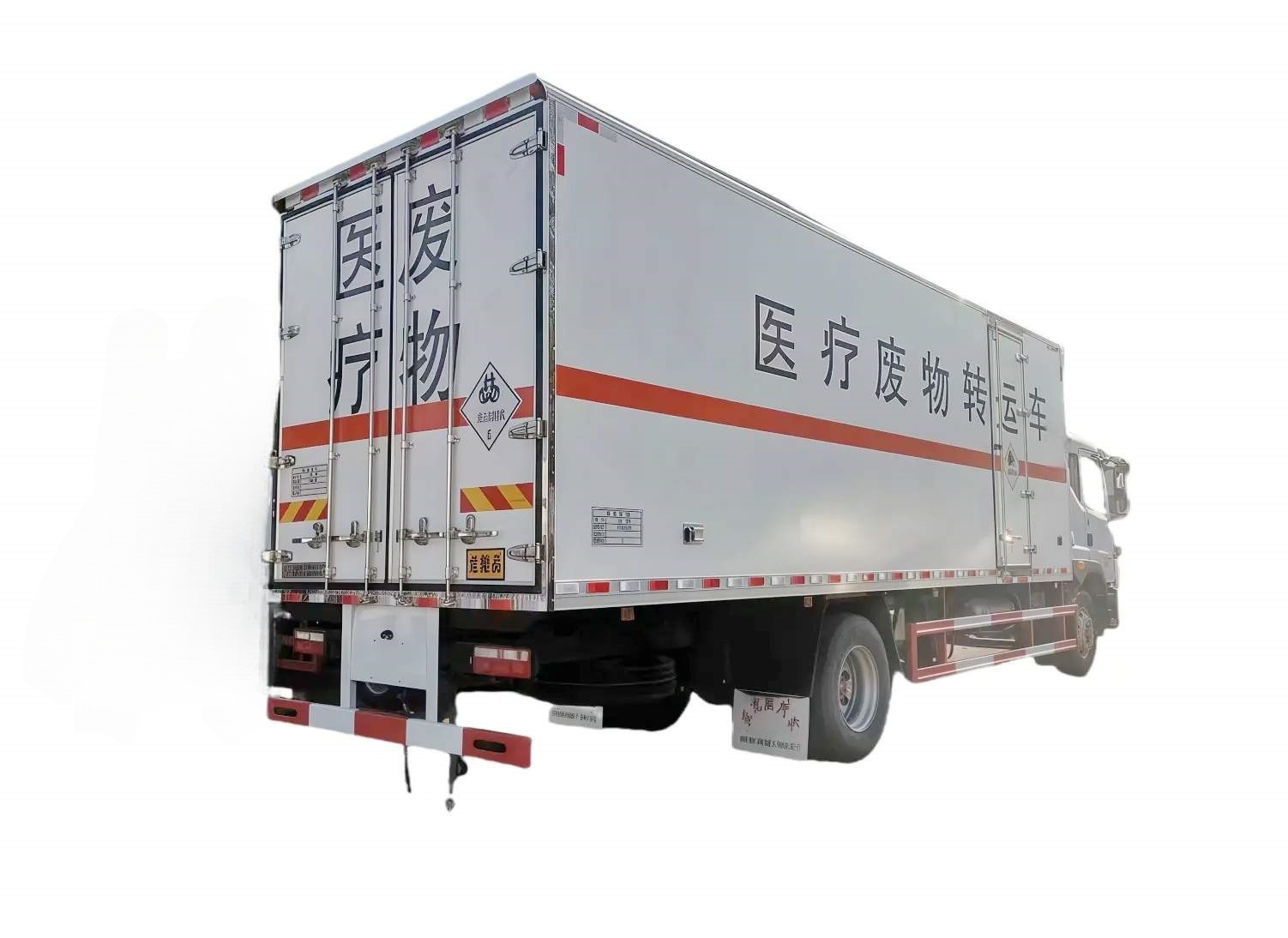 Medical waste transport truck