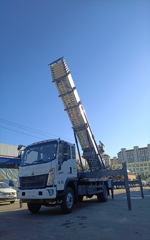 45m howo aerial ladder truck for sale