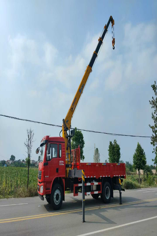 8-ton 5-section straight arm crane