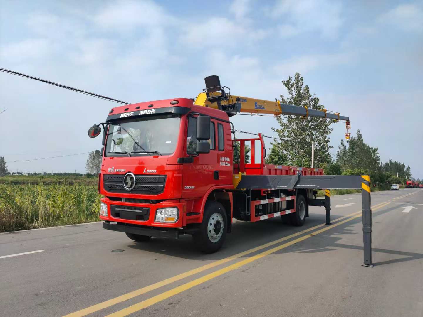 8-ton 5-section straight arm crane