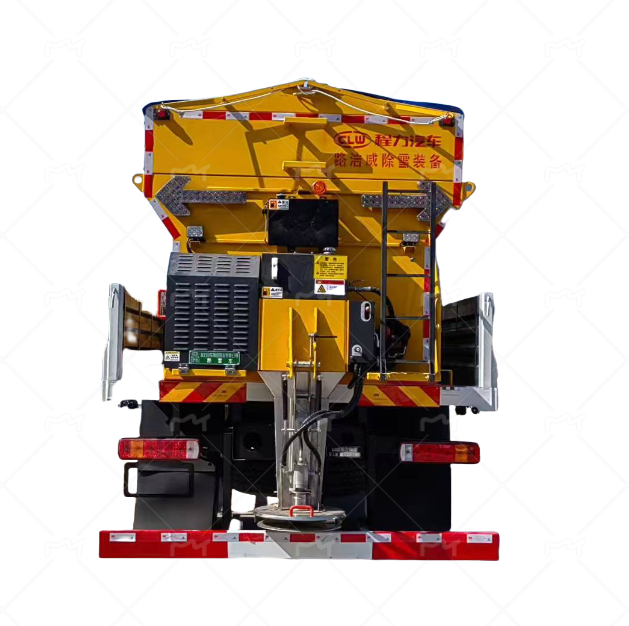 Road snow and ice removal vehicle