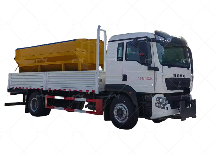 Road snow and ice removal vehicle