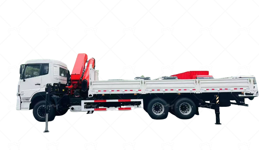 Folding arm crane