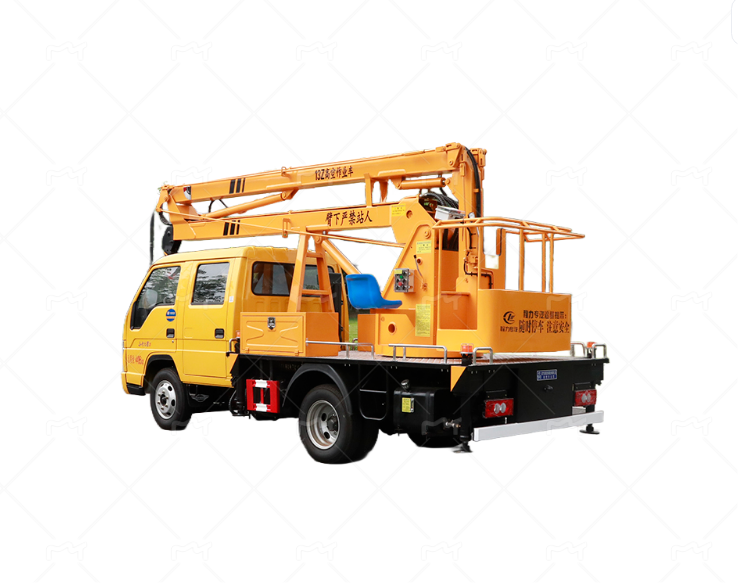 Folding arm aerial work platform