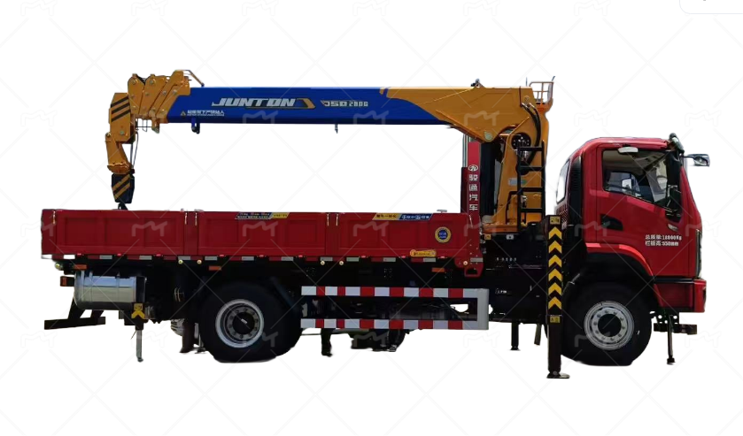Juntong 8-ton 5-section arm truck mounted crane