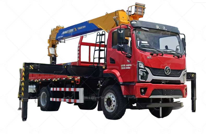 Juntong 8-ton 5-section arm truck mounted crane