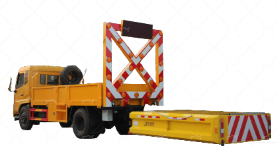 Road construction anti-collision buffer vehicle