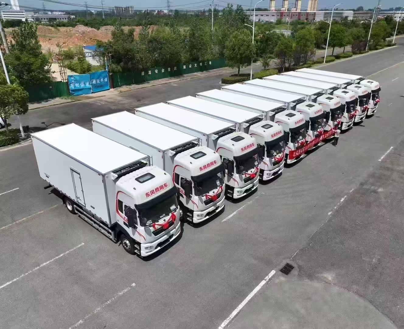 Chengli Group's refrigerated trucks are being shipped in bulk overseas