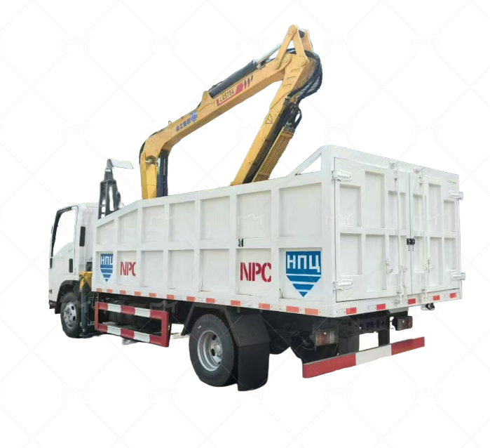 Mechanical claw mounted crane ，Wooden, steel, and stone truck mounted crane