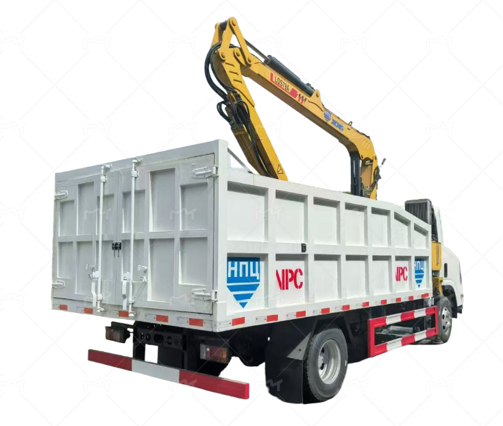 Mechanical claw mounted crane ，Wooden, steel, and stone truck mounted crane