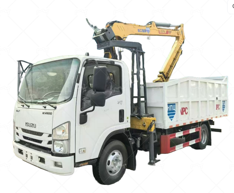 Mechanical claw mounted crane ，Wooden, steel, and stone truck mounted crane