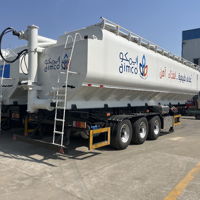 56cbm bulk feed semitrailer aluminum alloy for sale