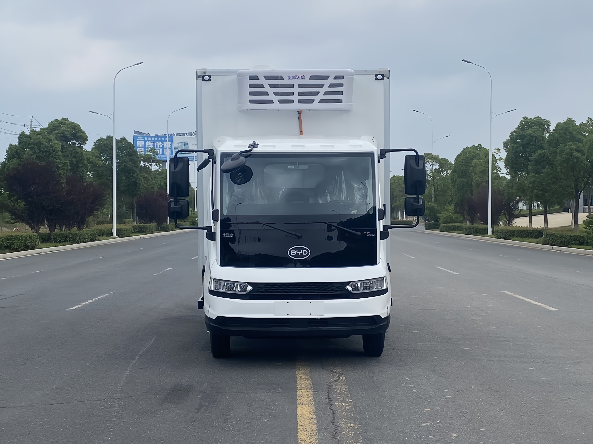BYD hybrid small refrigerated truck for sale