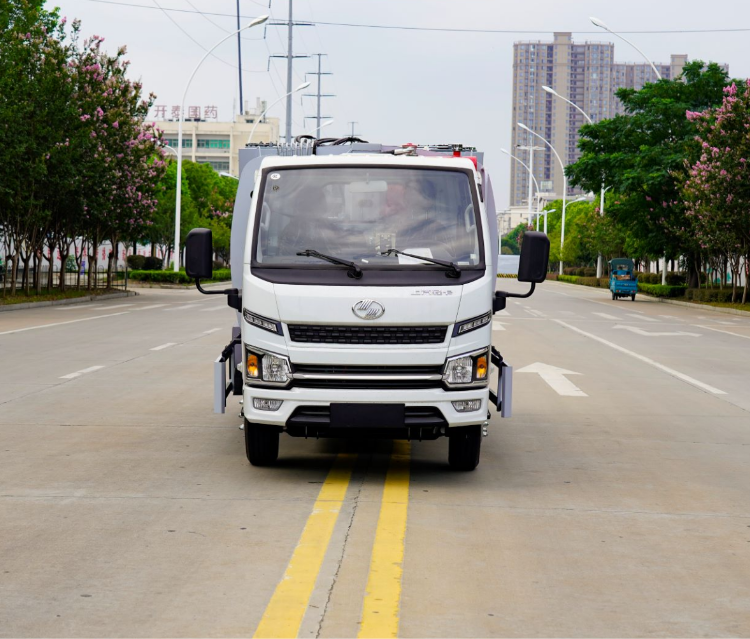 Electric compressed garbage truck for sale-refuse compactor truck for sale