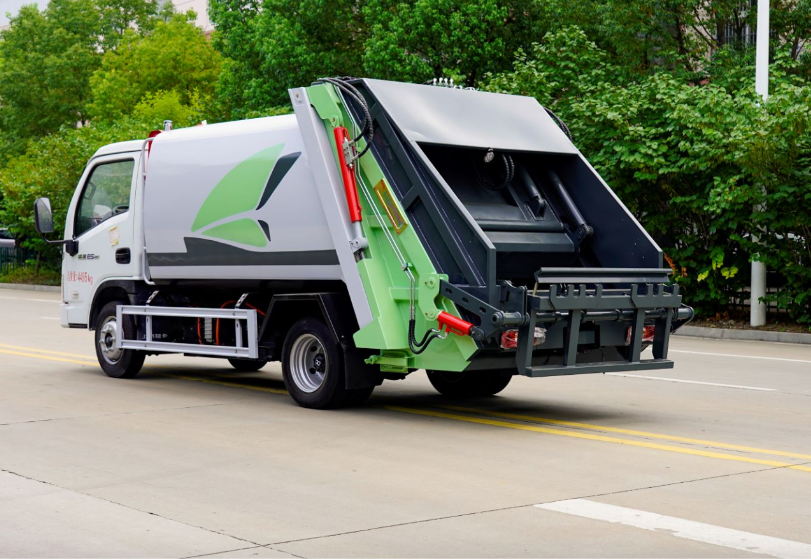 Electric compressed garbage truck for sale-refuse compactor truck for sale
