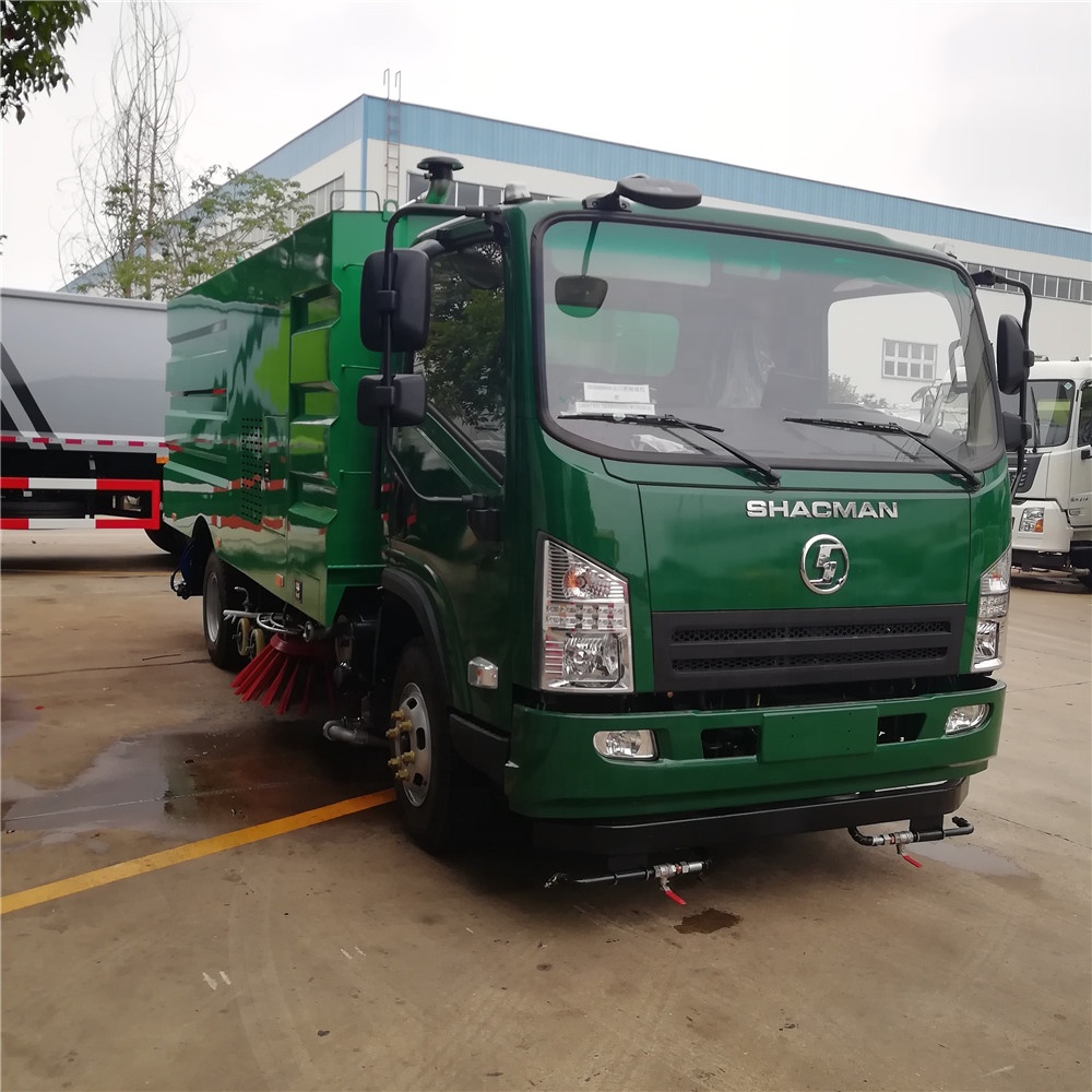 shacman brand diesel small sweeper truck for sale