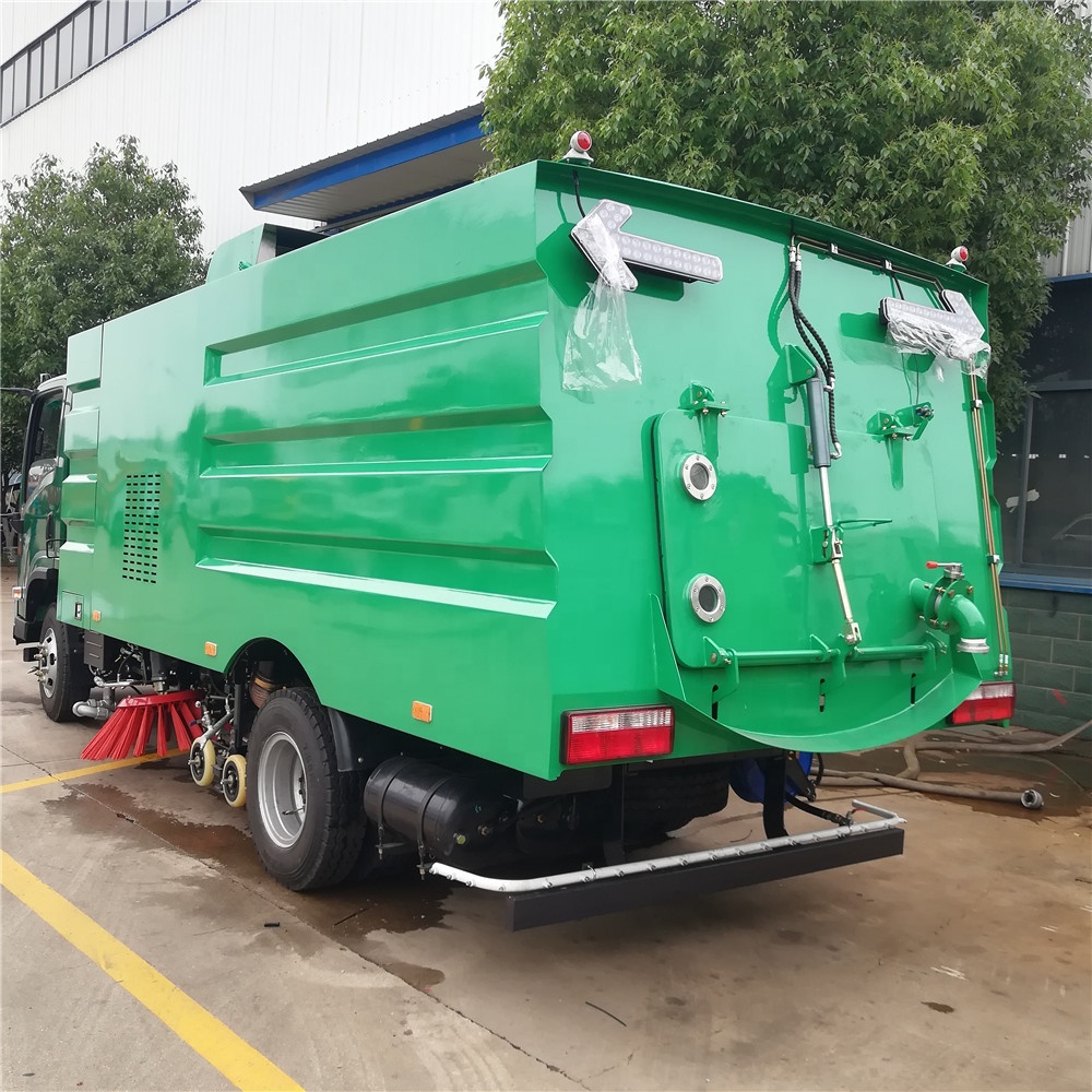 shacman brand diesel small sweeper truck for sale