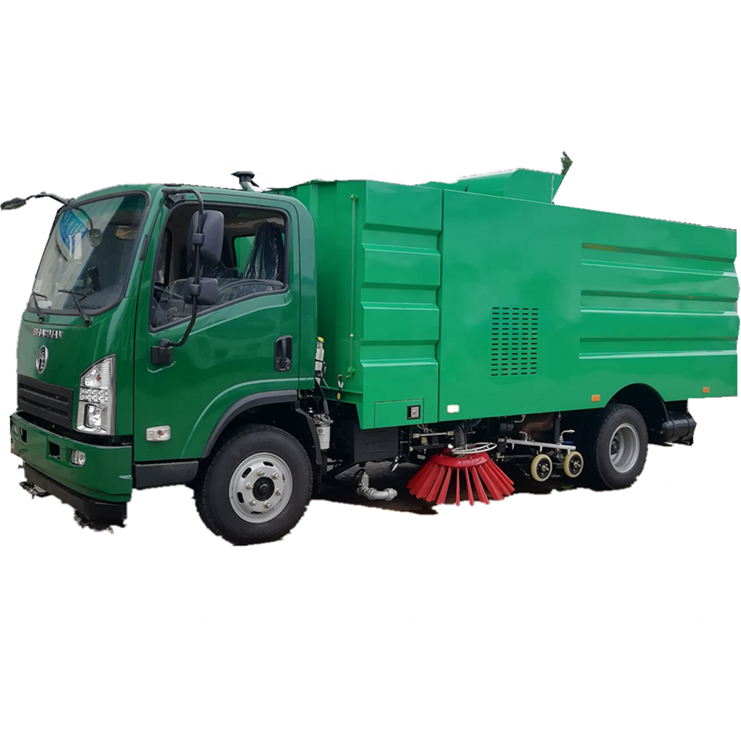 shacman brand diesel small sweeper truck for sale
