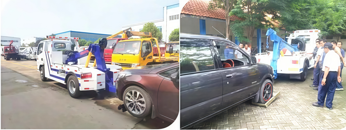 wrecker towing truck