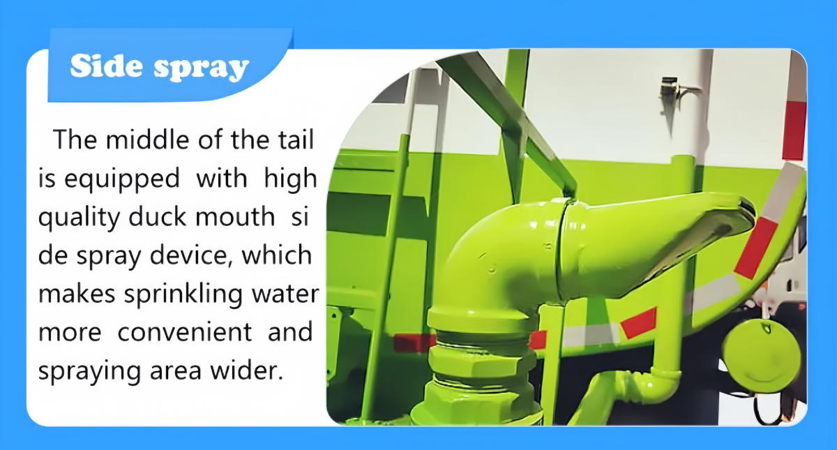 water spraying truck