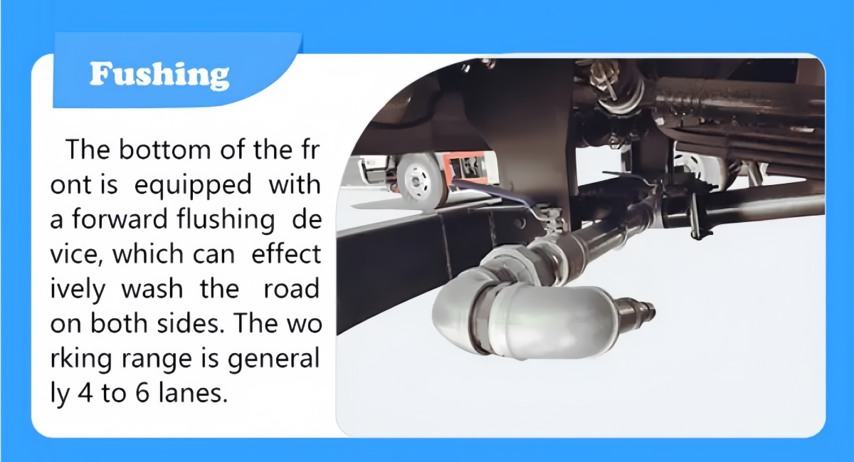 water spraying truck