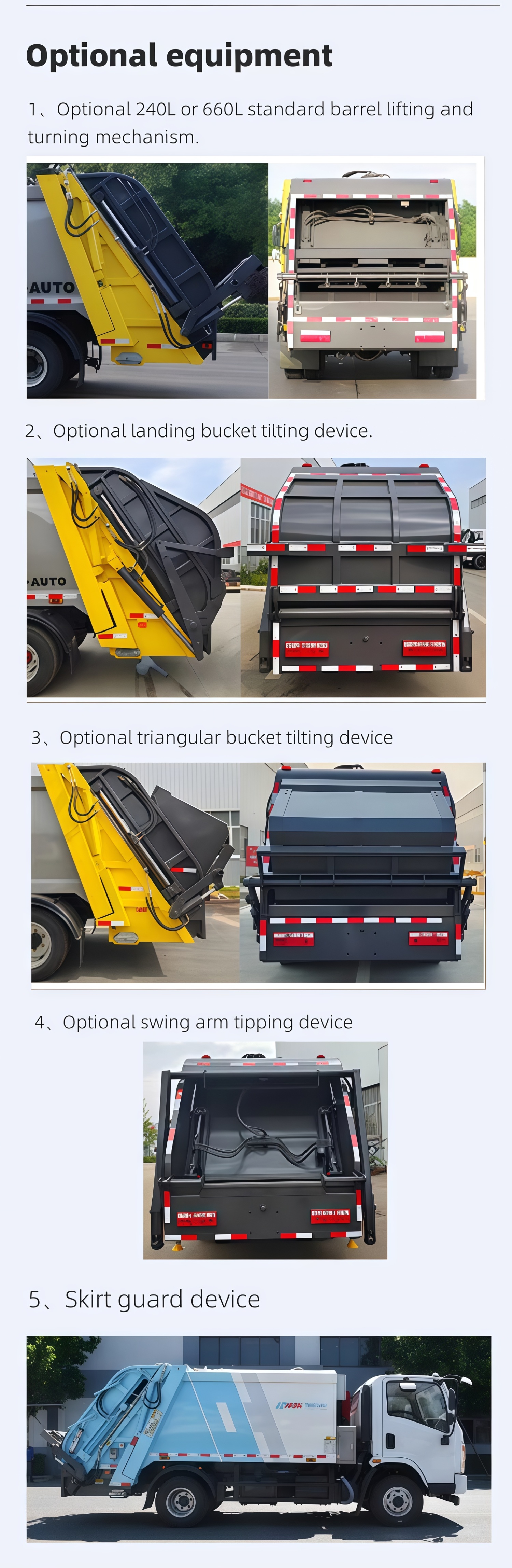 garbage compactor truck