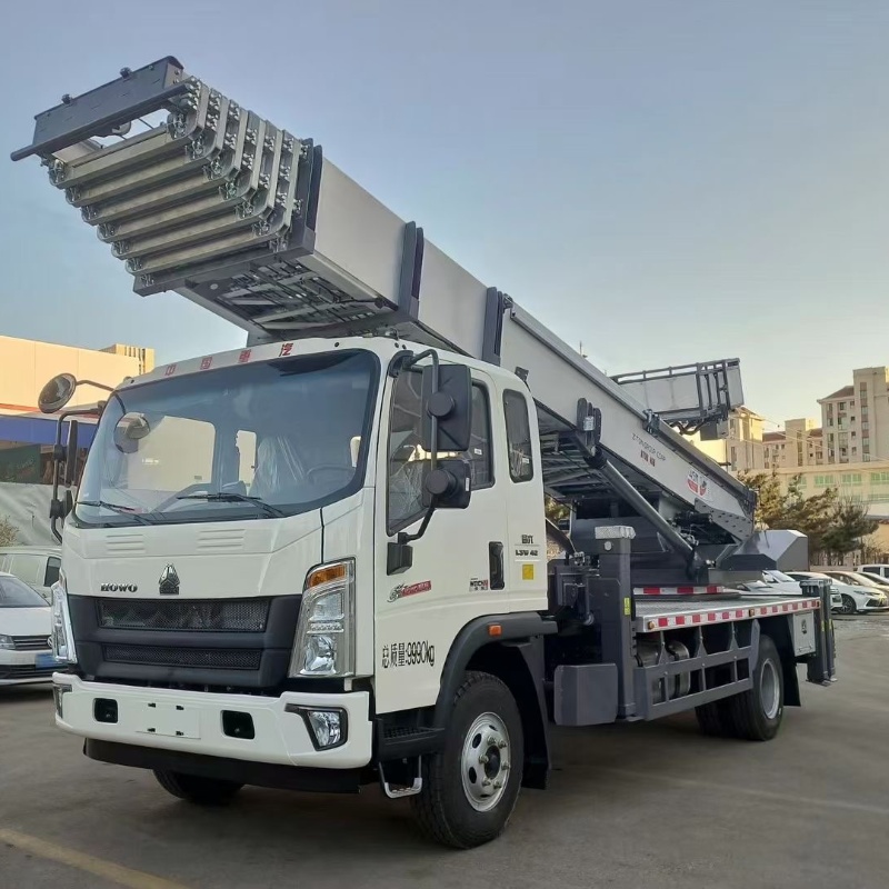 45m howo aerial ladder truck for sale