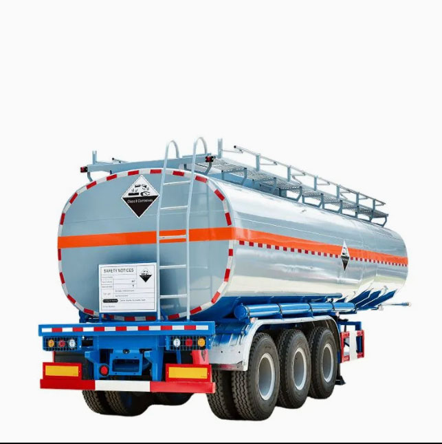 Three-Axle Heavy-Duty Large-Capacity Storage Cargo Transport Acid Tank Truck Semi-Trailer