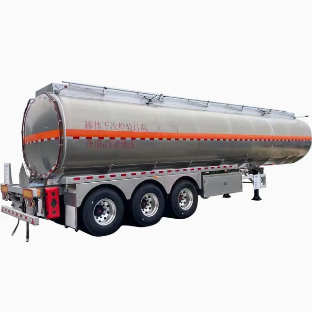 Three-Axle Heavy-Duty Large-Capacity Storage Cargo Transport Acid Tank Truck Semi-Trailer