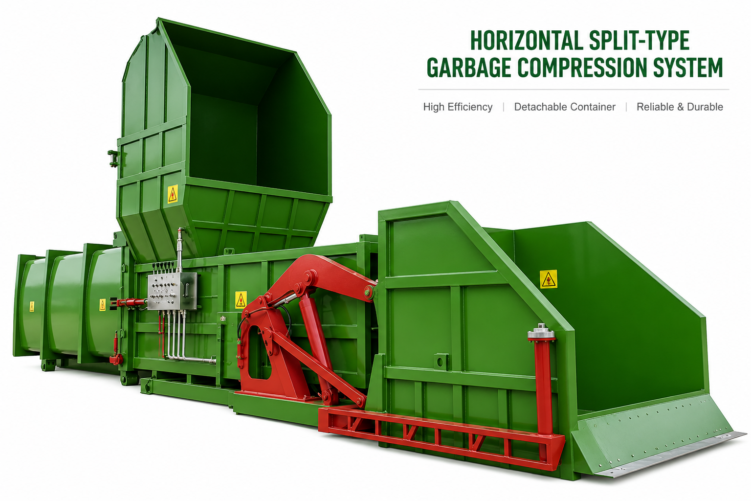 Horizontal Garbage Compression Station
