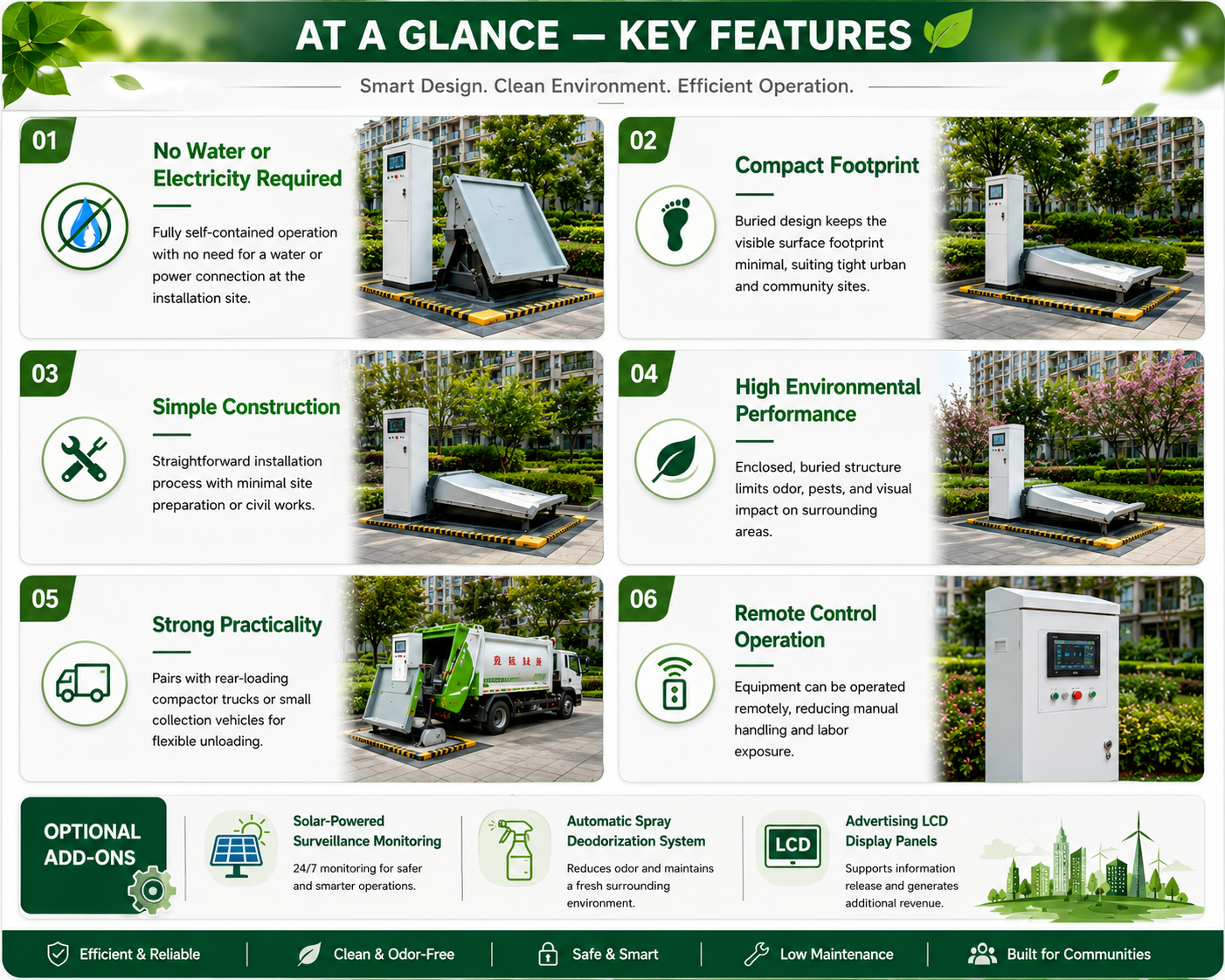 lifting compaction storage unit