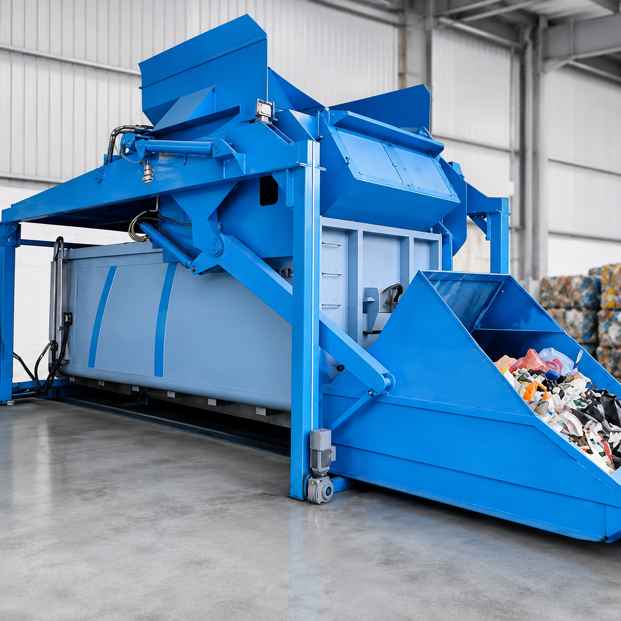 split-type garbage compression station