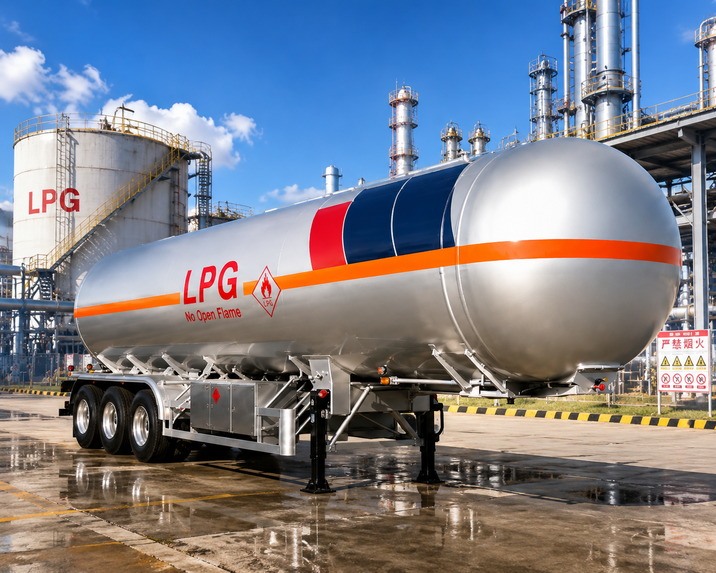 liquefied petroleum gas transport trailer