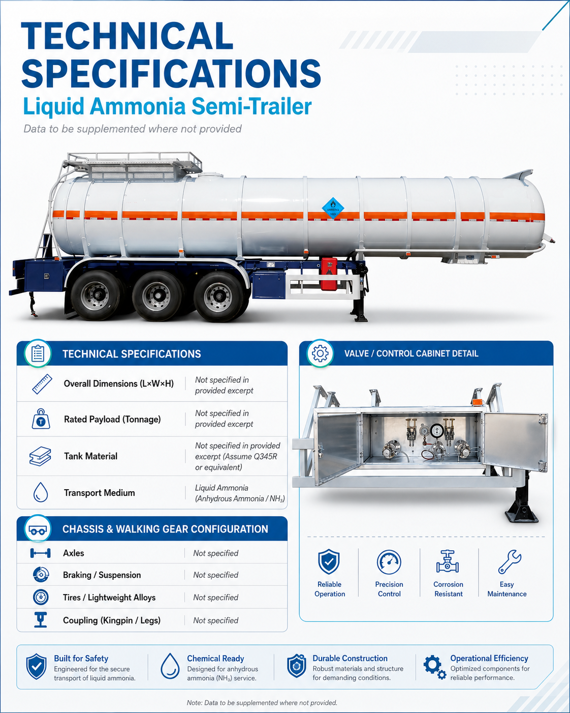 NH3 transport semi-trailer