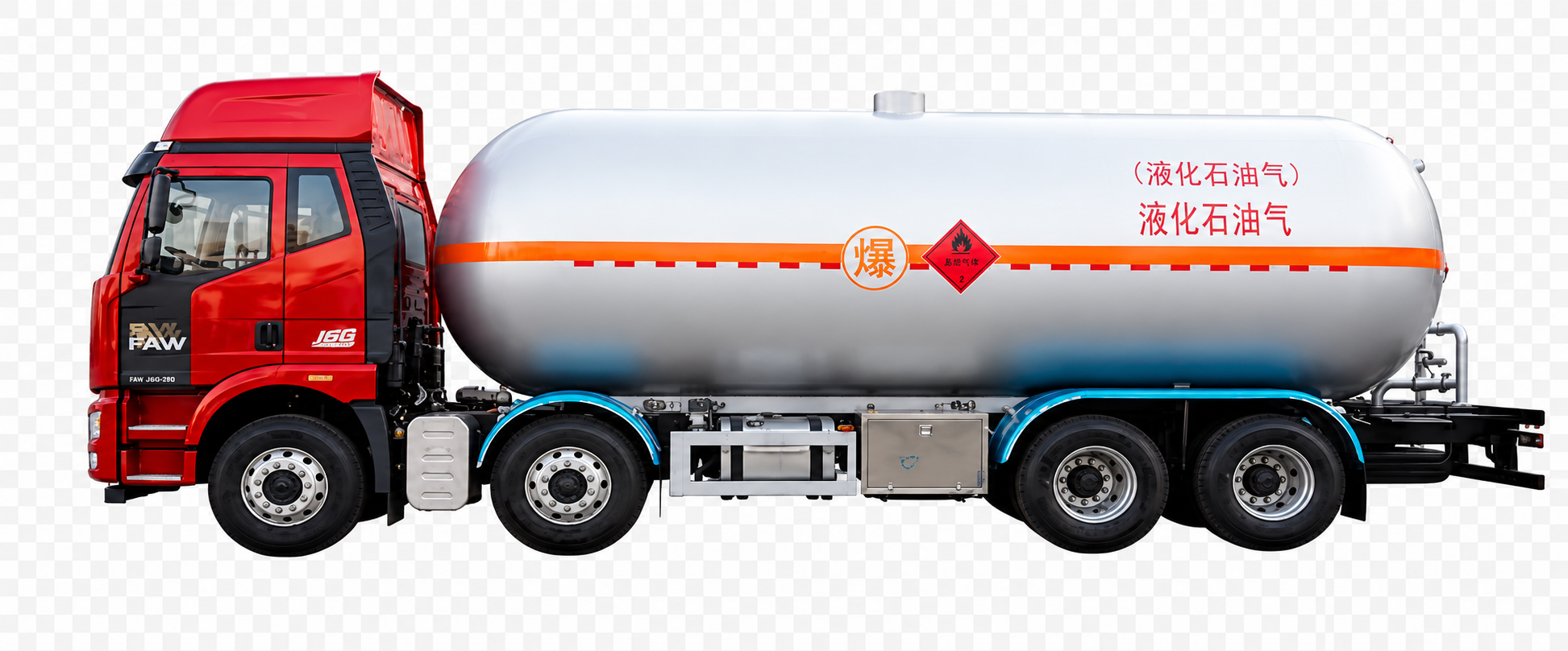 Chengli FAW Jiefang 8x4 camion-citerne GPL