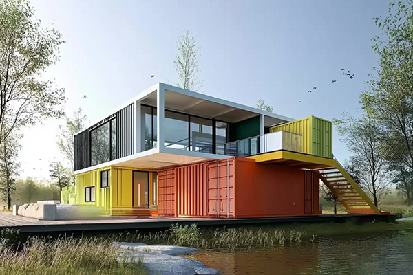 Rotating Shipping Container House shipping container luxury homes