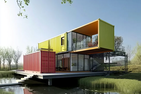 Rotating Shipping Container House shipping container luxury homes