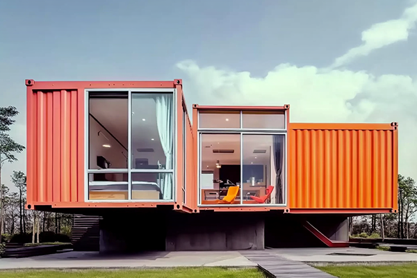 The Telescoping Shipping Container Home shipping container luxury homes