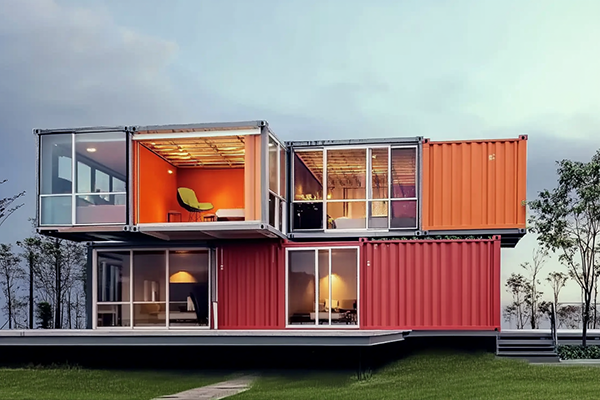 The Telescoping Shipping Container Home shipping container luxury homes