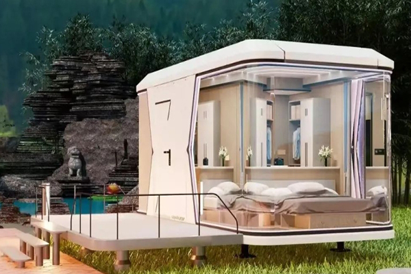 Mobile power generation space capsule house, the 