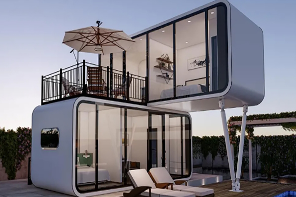 New energy power generation apple cabin container house, opening a new chapter in cultural tourism