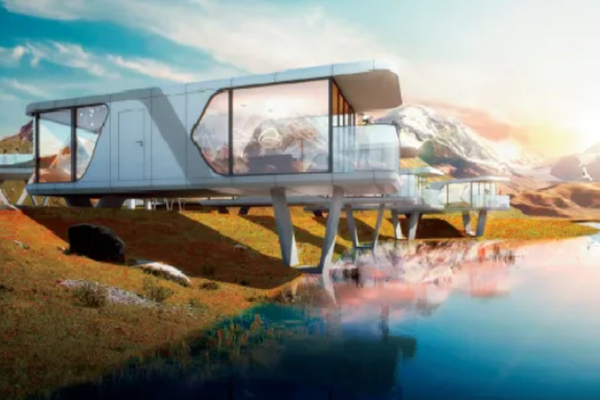 Apple Cabin space capsule house