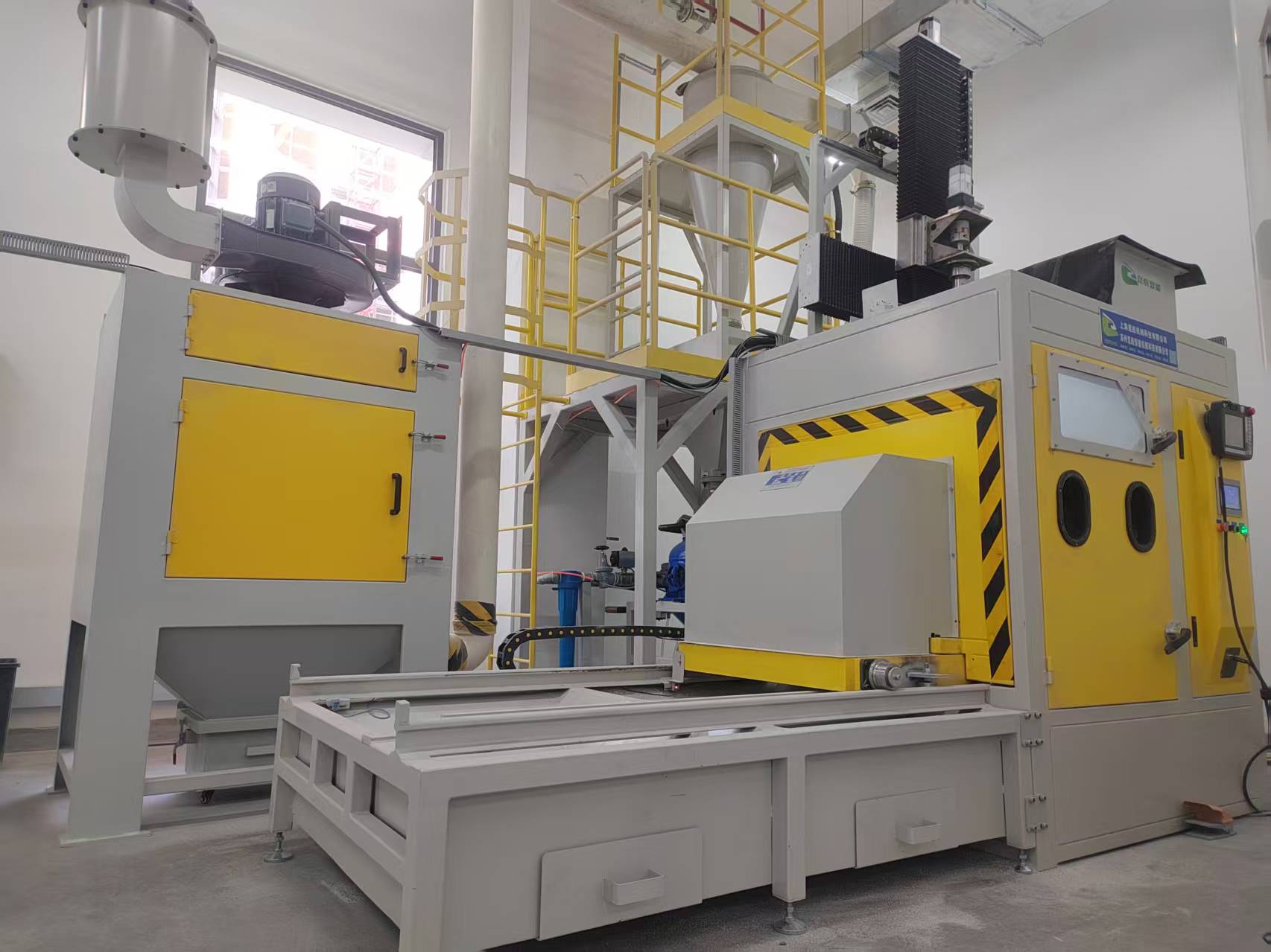 Automatic sandblasting equipment