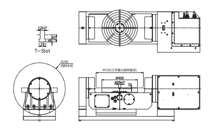 Five axis machining center