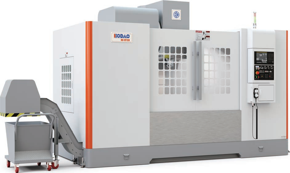 Large stroke vertical machining center