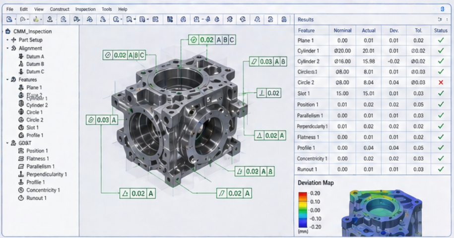 CMM Software For GD&T Inspection