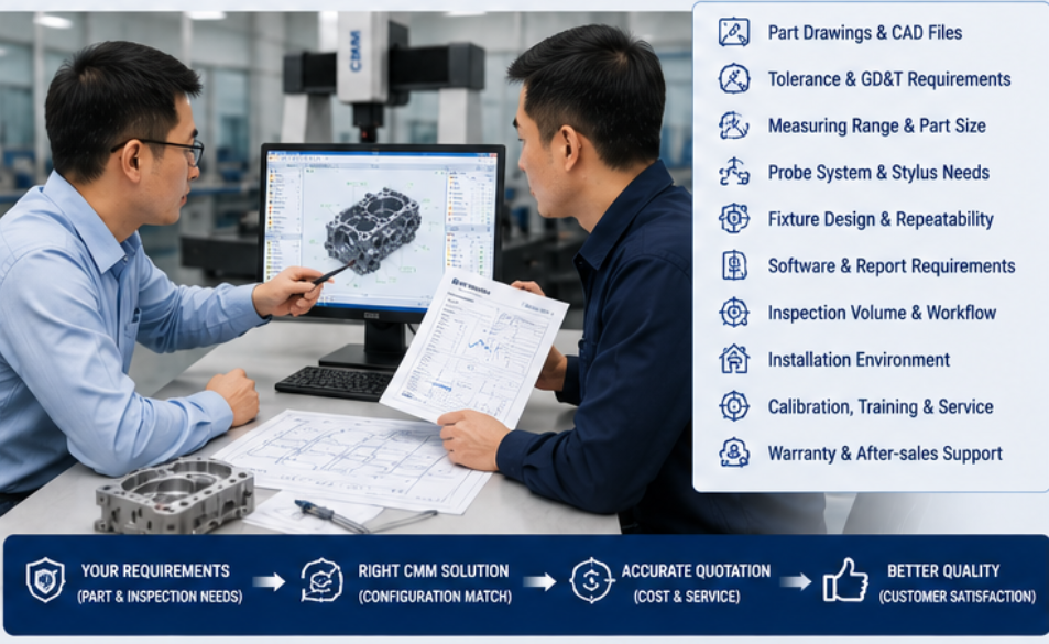 CMM for automotive parts