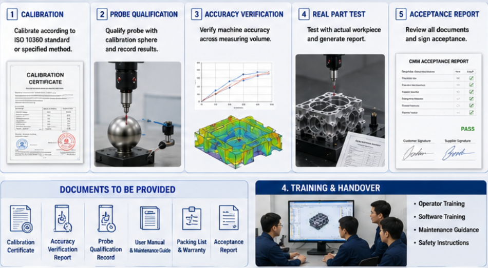 coordinate measuring machine installation