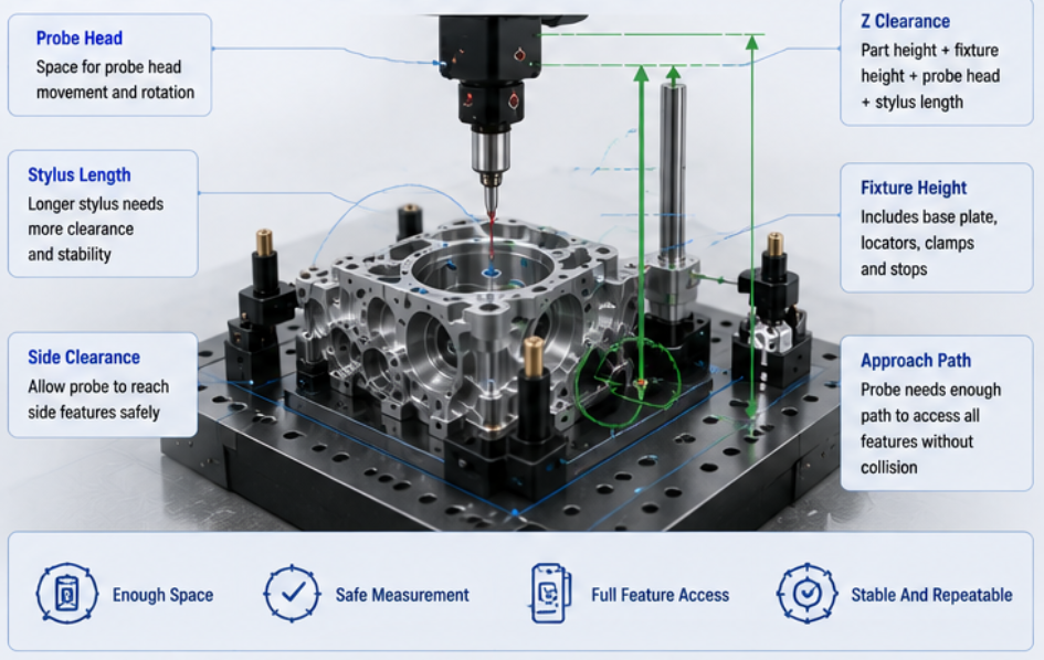 CMM measuring range